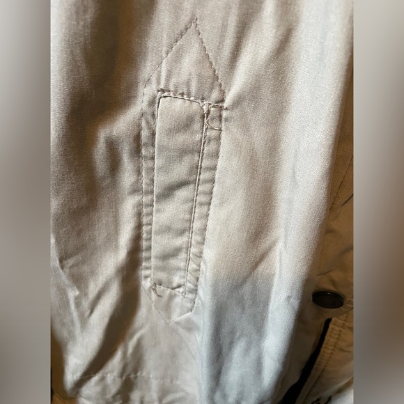 CS Essentials Medium Women’s Beige Parka Coat with Hood - Picture 6 of 14